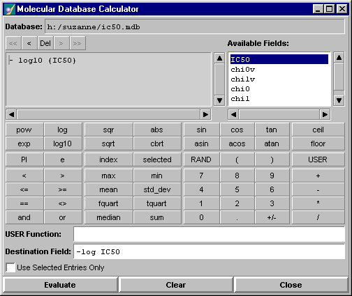 MOE Database
Calculator